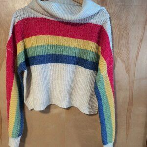 Emory Park rainbow knit sweater
